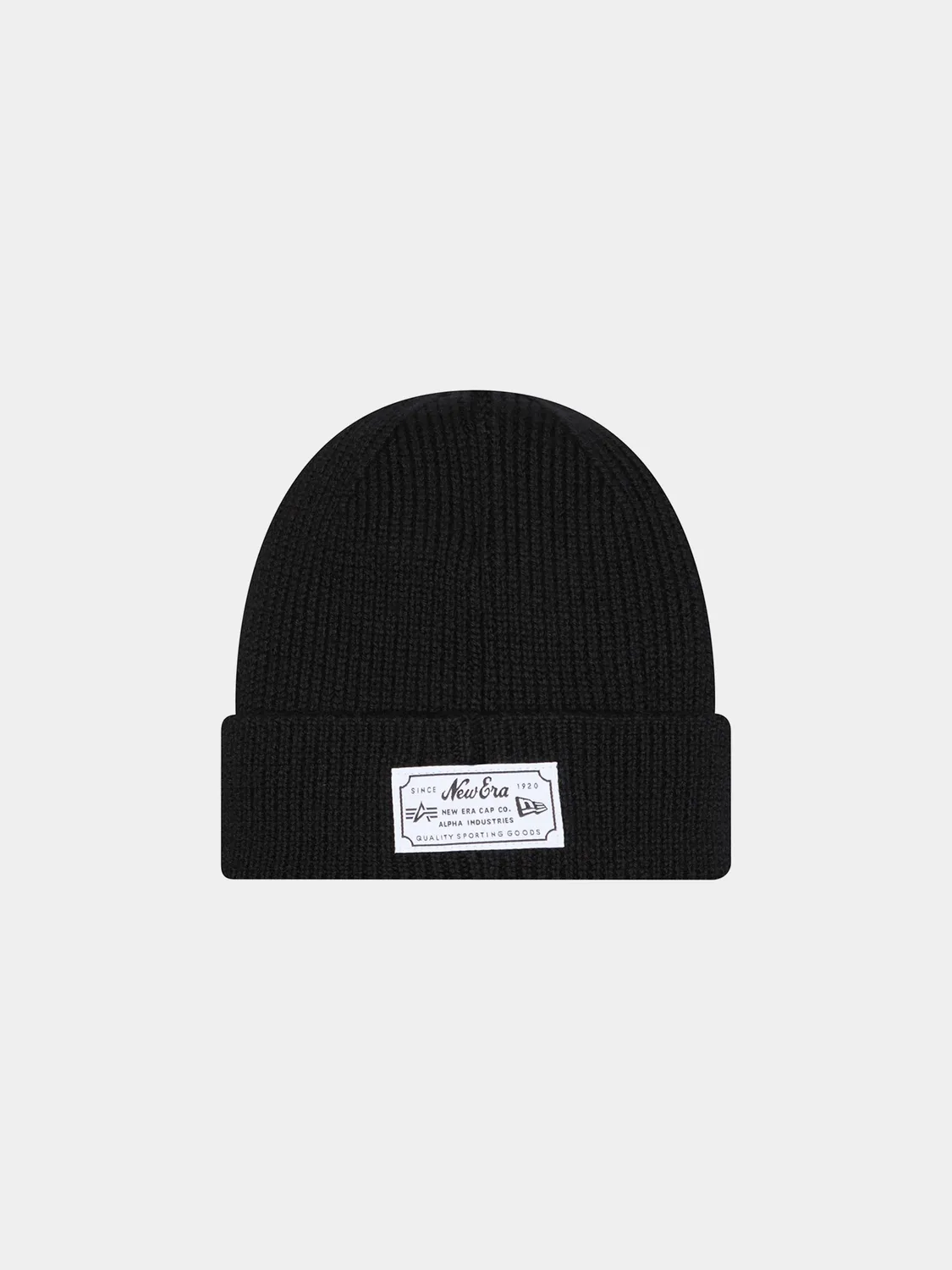 Alpha Industries Chicago Blackhawks caciula negru lana merinos
