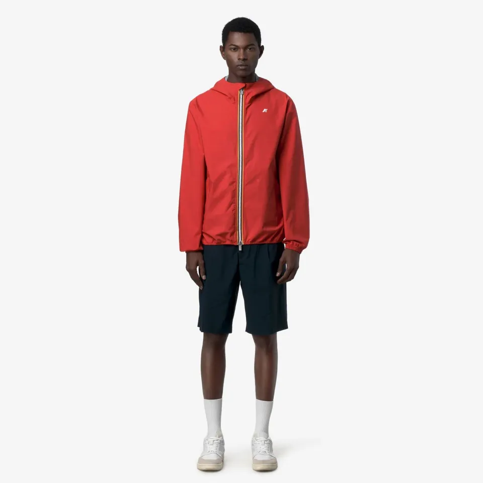 K-Way Jack Stretch Dot geaca scurta rosie impermeabila