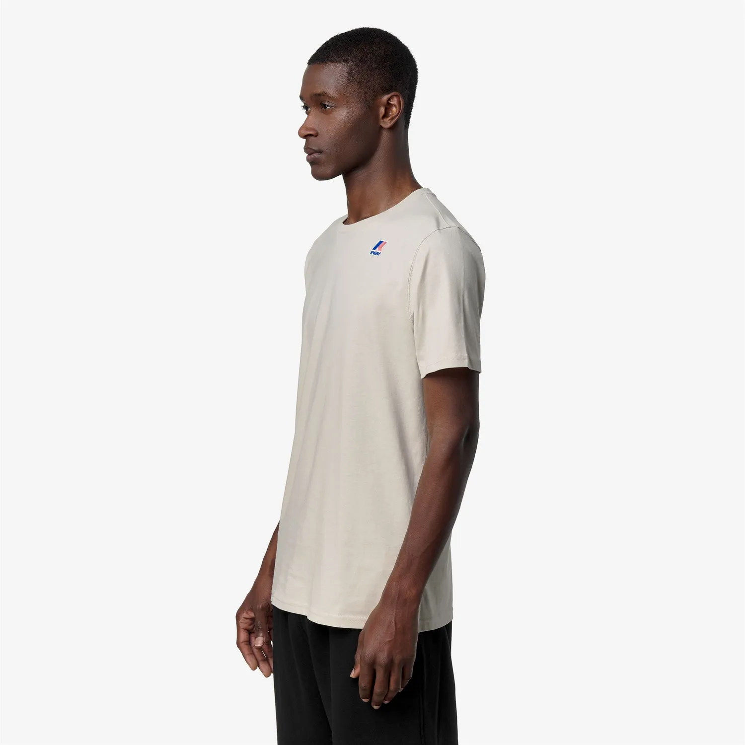 K-Way Leonide tricou unisex bej compact cu buzunar