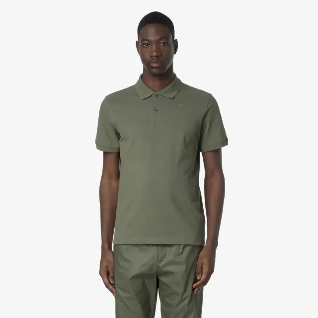 K-Way Amedee Pique Slim polo bărbați Green Lichen