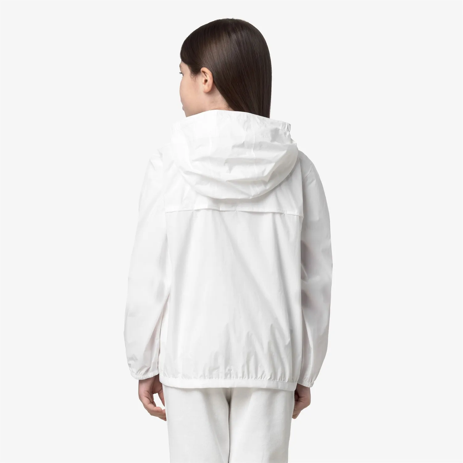 K-Way Claude 4.0 geaca copii alba impermeabila