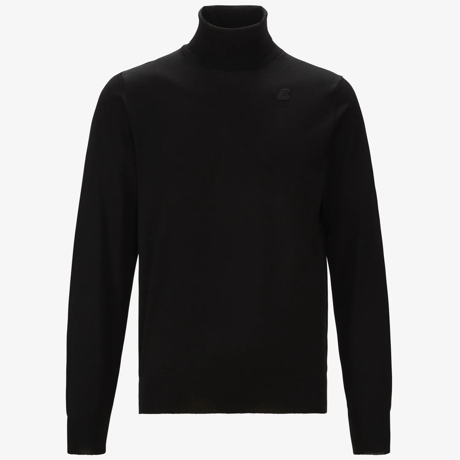 K-Way Henry Merino pulover barbati negru cu guler inalt