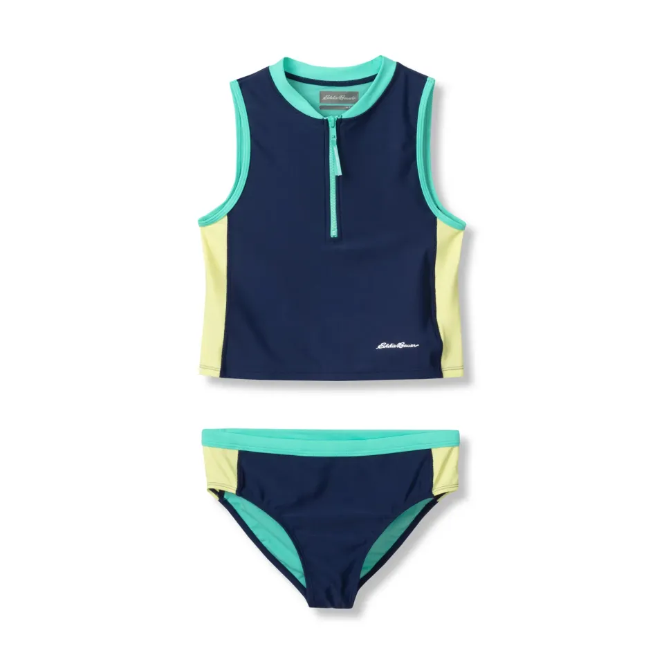 Eddie Bauer Sea Spray Tankini costum fete Navy Blue