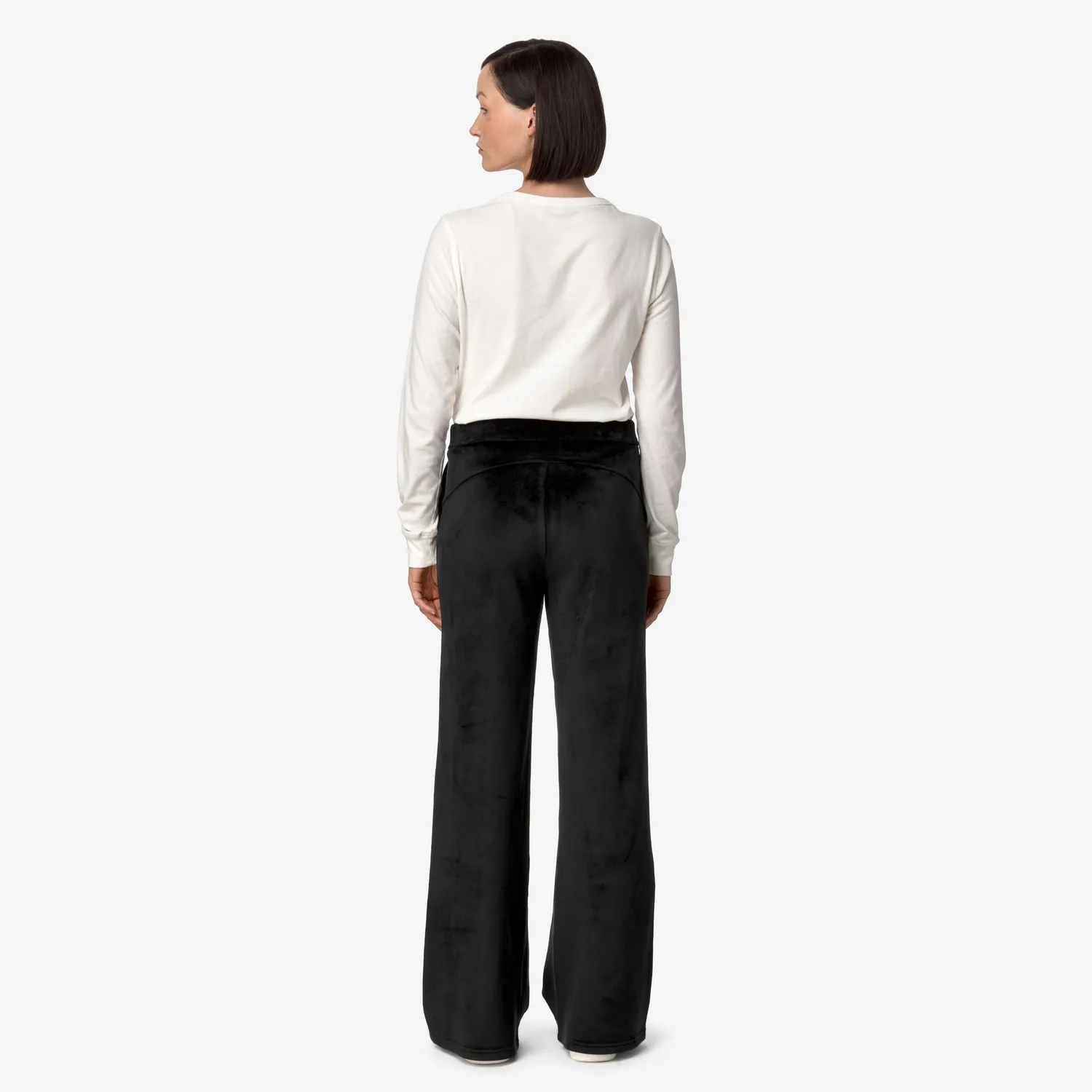 K-Way Jenny Velour Polar pantaloni dama negri caldurosi