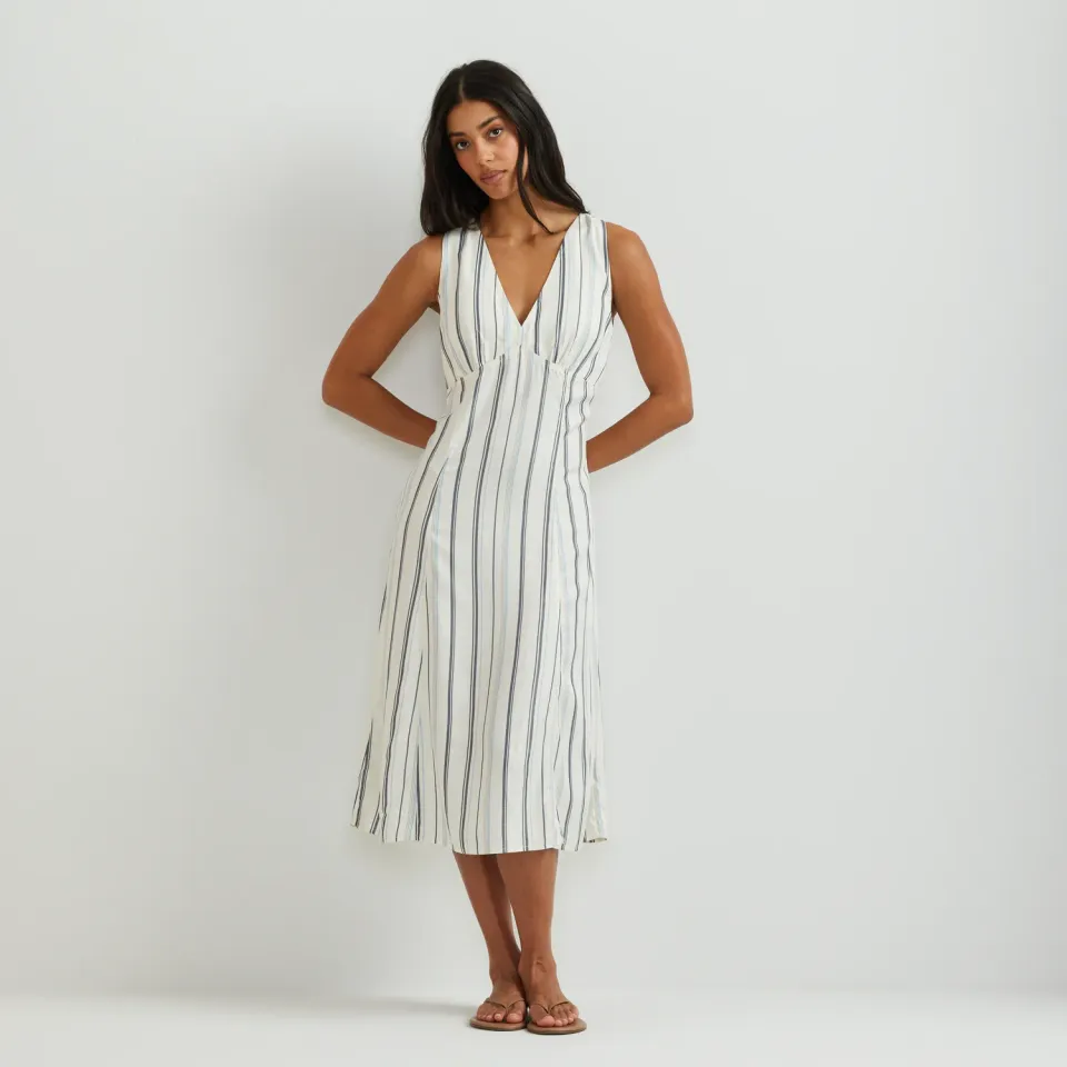 Eddie Bauer Destination Dress rochie ivoire lejera