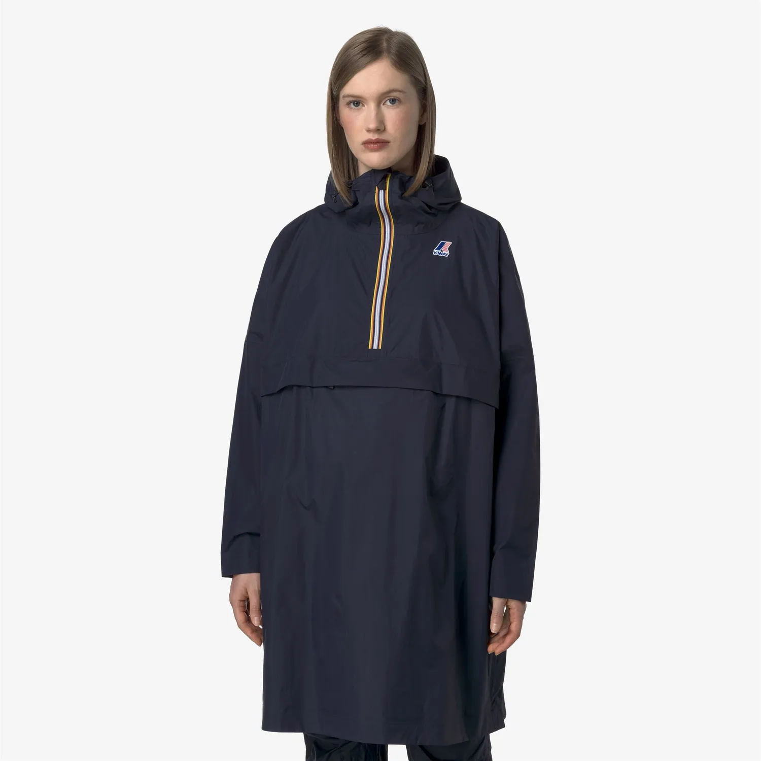 K-Way Le Vrai 4.0 Fortune poncho albastru impermeabil