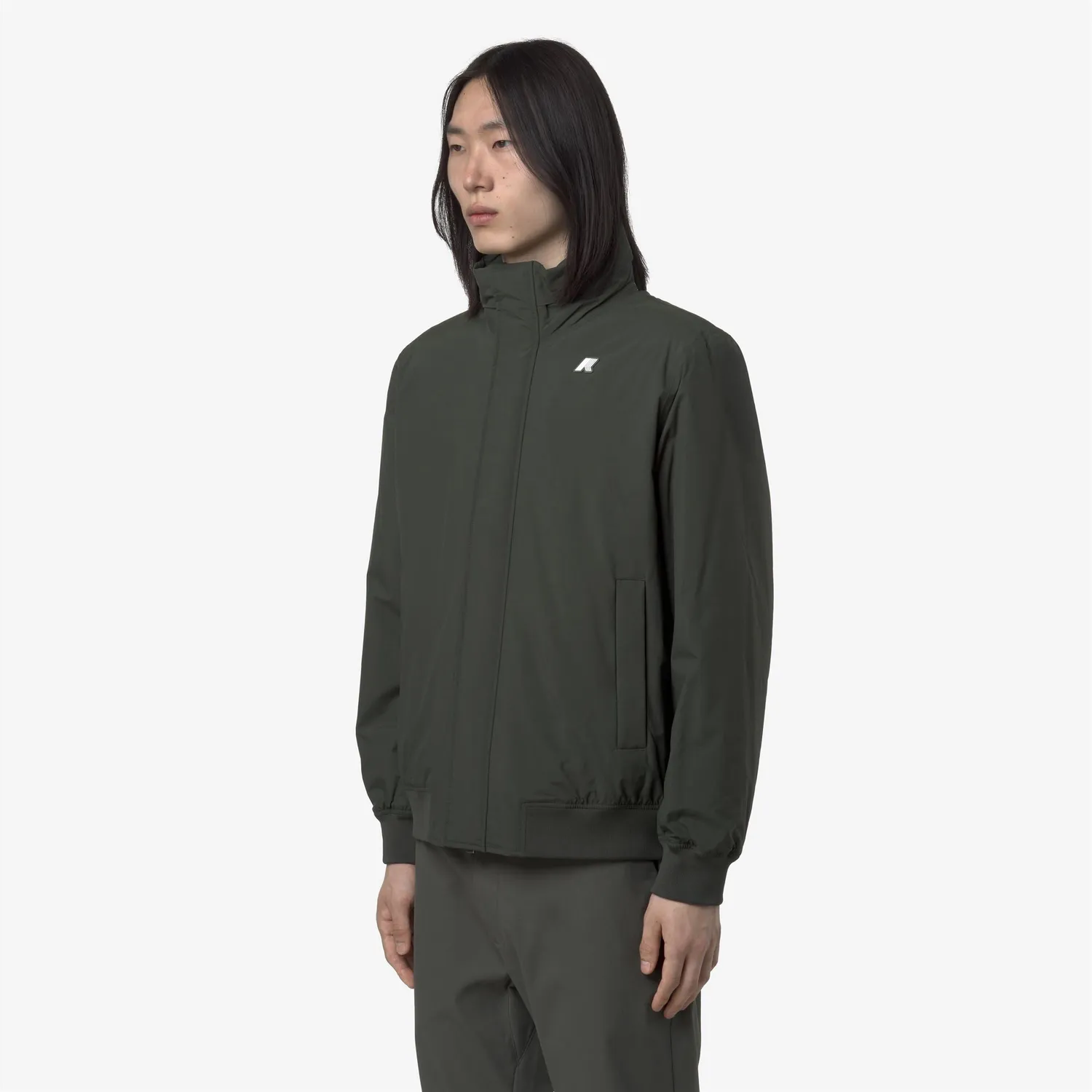 K-Way Arsene Warm Ottoman geacă verde impermeabilă