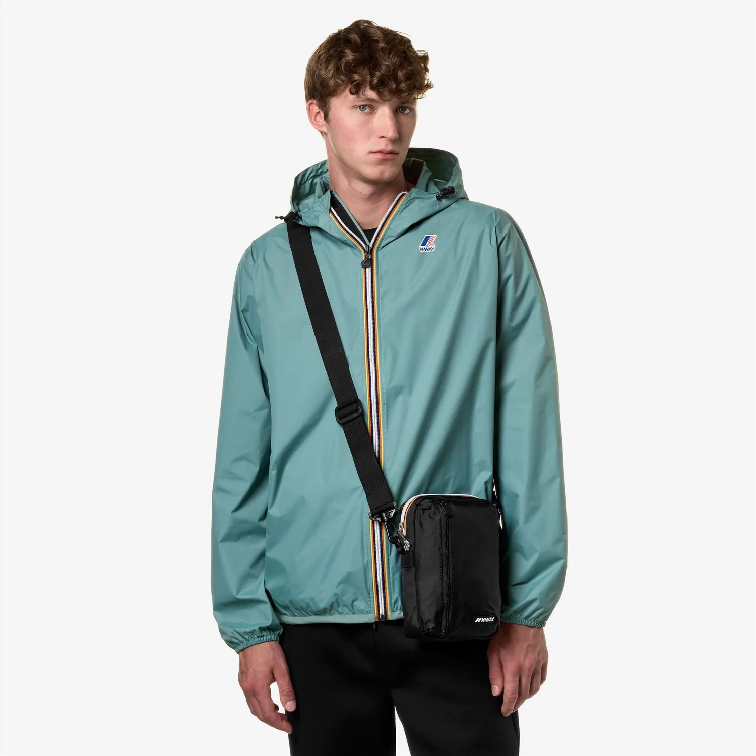 K-Way Barbiton geantă umăr neagră waterproof 21 cm