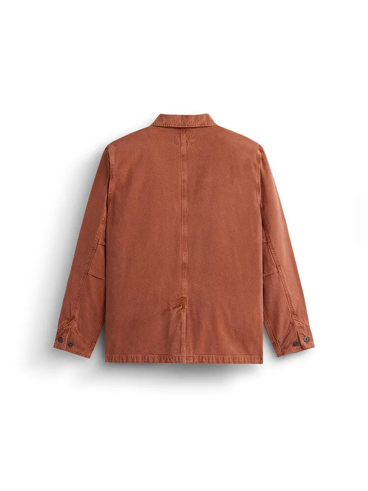 Alpha Industries Chore Coat palton Muted Saffron canvas