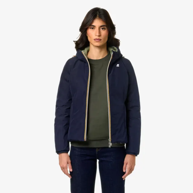 K-Way Lily St Thermo Double geaca dama albastru-verde calduroasa