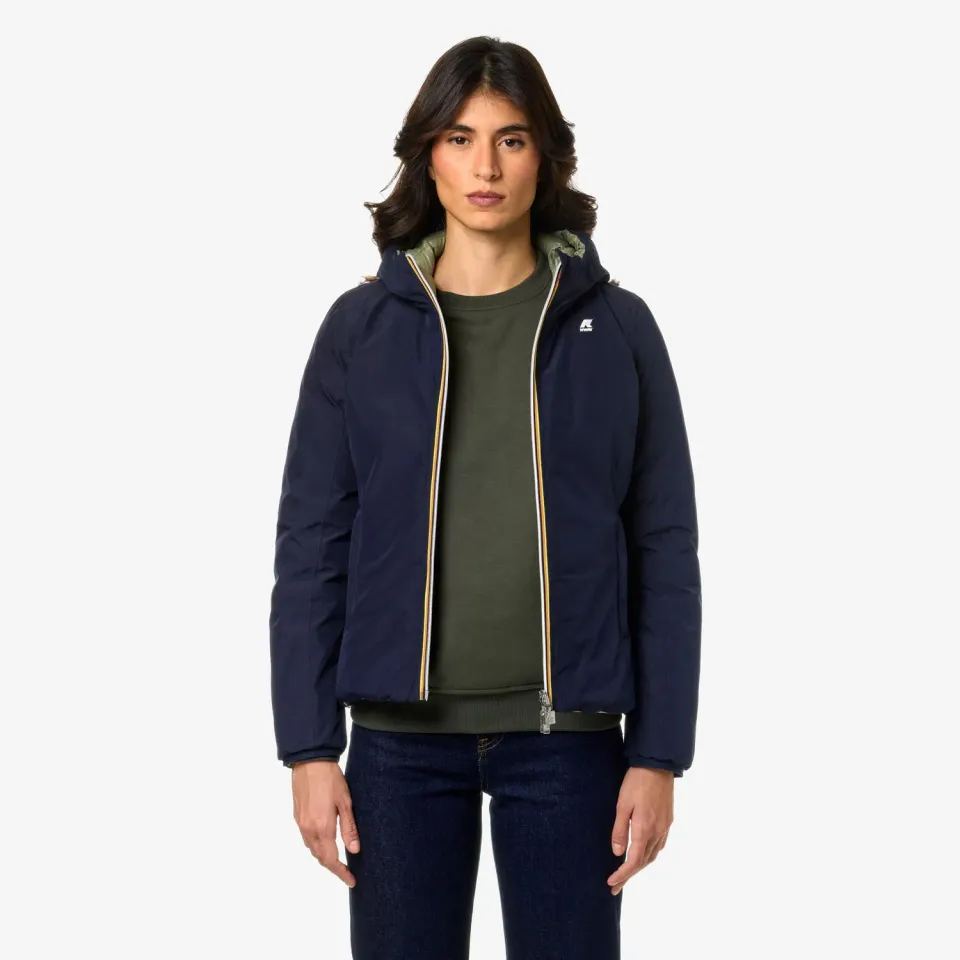 K-Way Lily St Thermo Double geaca dama albastru-verde calduroasa