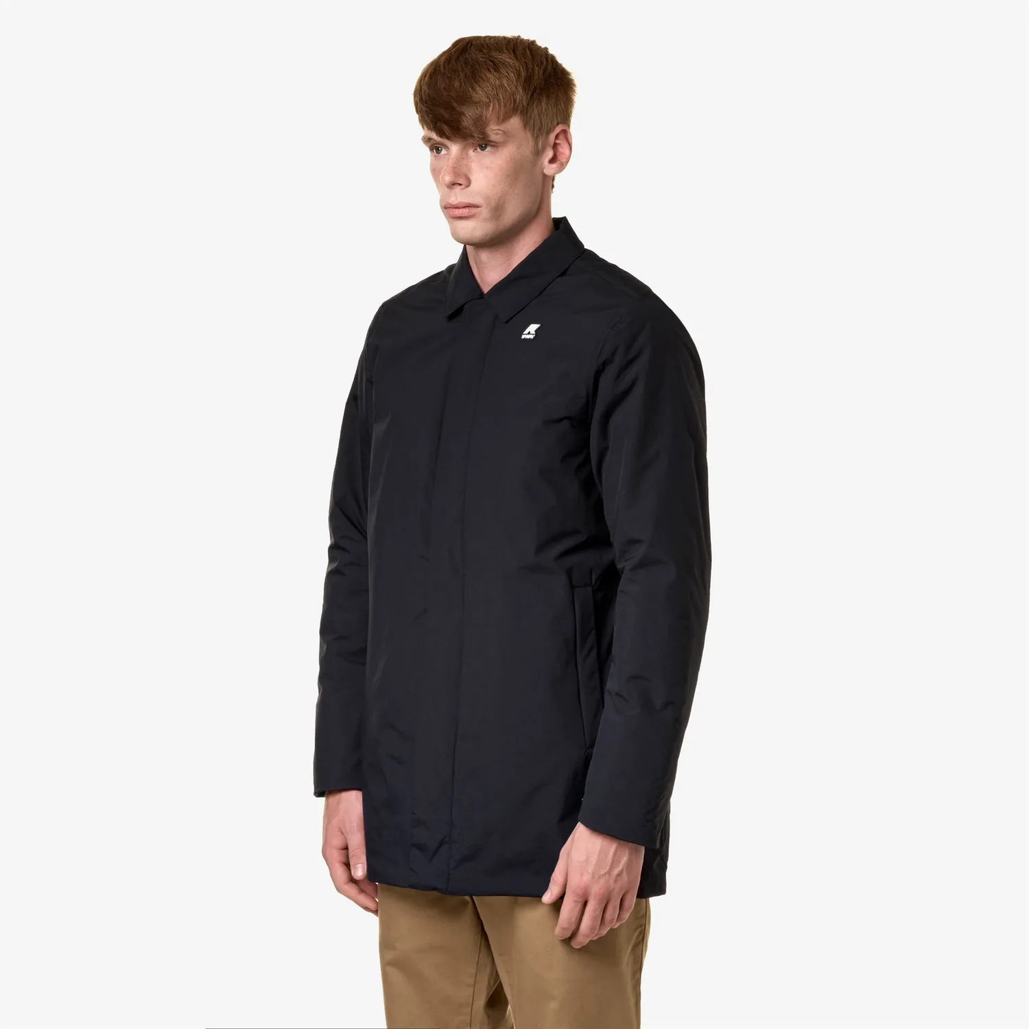 K-Way Benny Warm Ottoman palton barbati albastru mediu