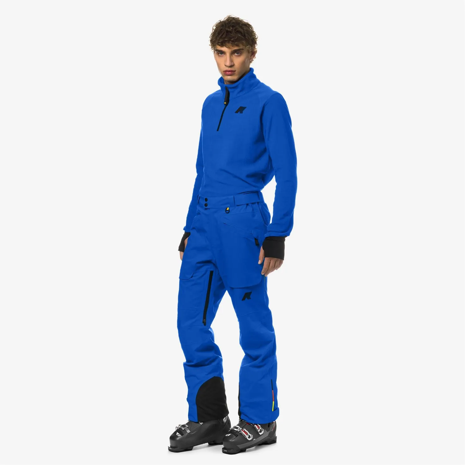 K-Way Aussois Micro Twill pantaloni schi albastru impermeabili