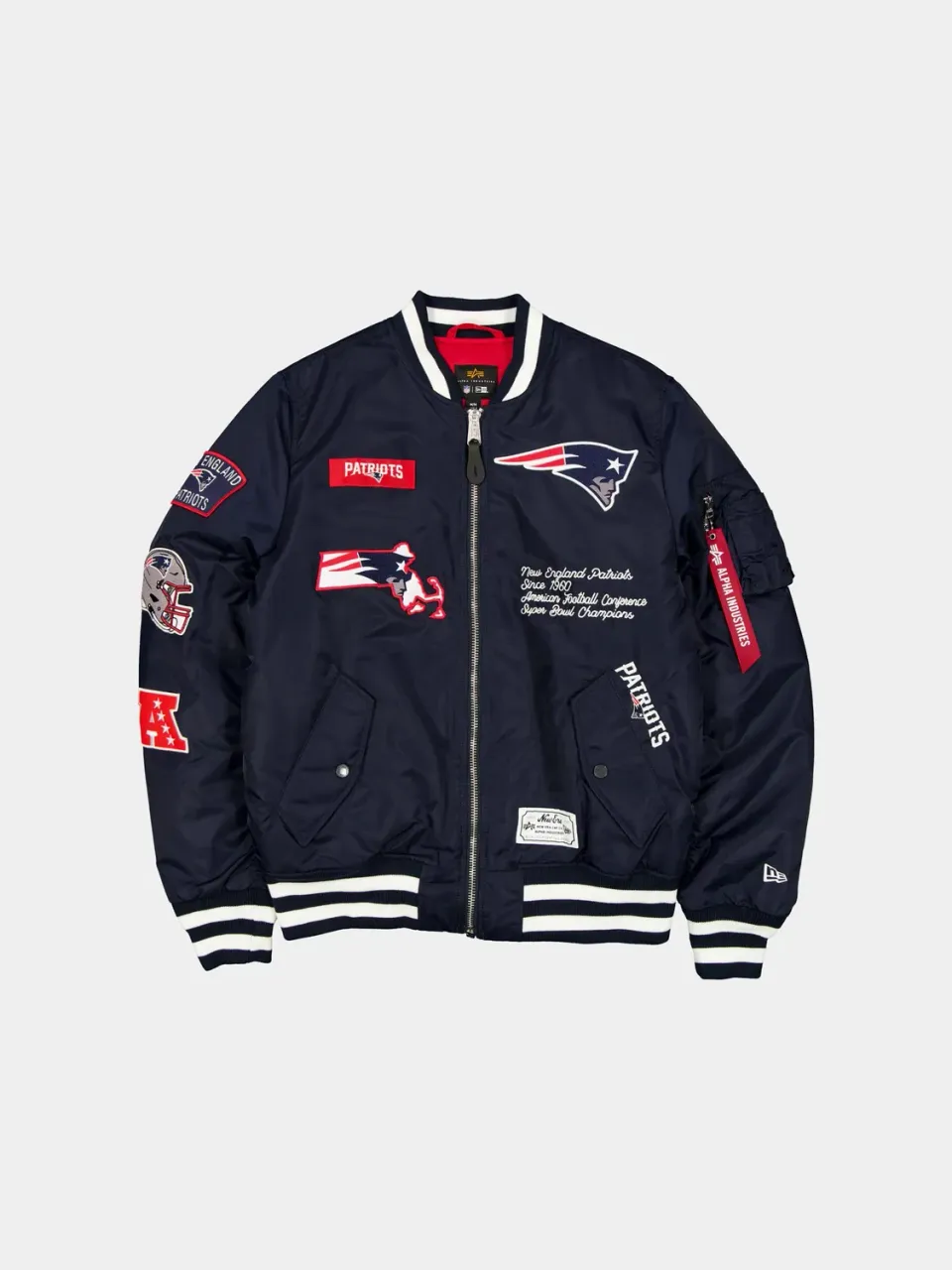Alpha Industries New England Patriots x New Era geaca bomber navy