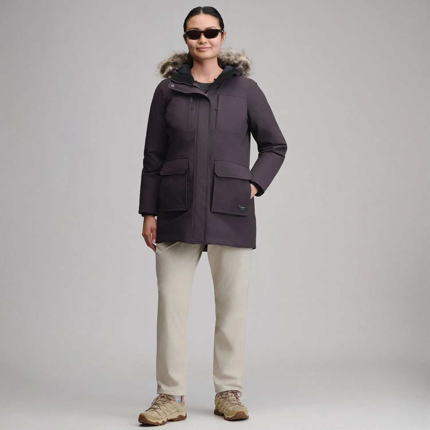 Eddie Bauer Superior Down parka dama Black puf