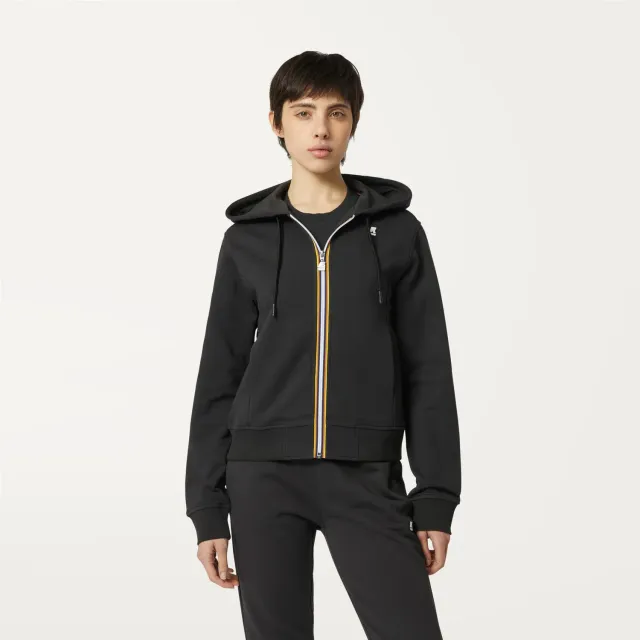 K-Way Deline hanorac damă negru fleece subțire
