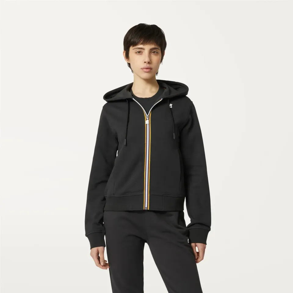 K-Way Deline hanorac damă negru fleece subțire