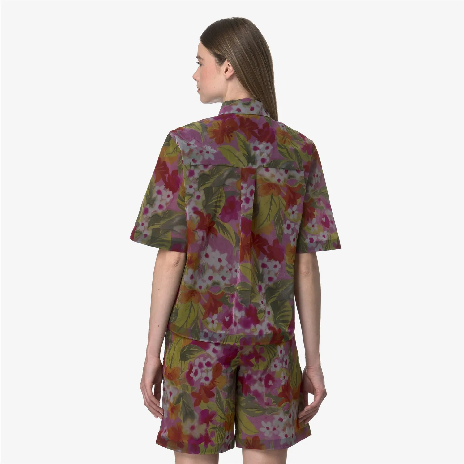 K-Way Lizet Print jacheta dama floral impermeabila