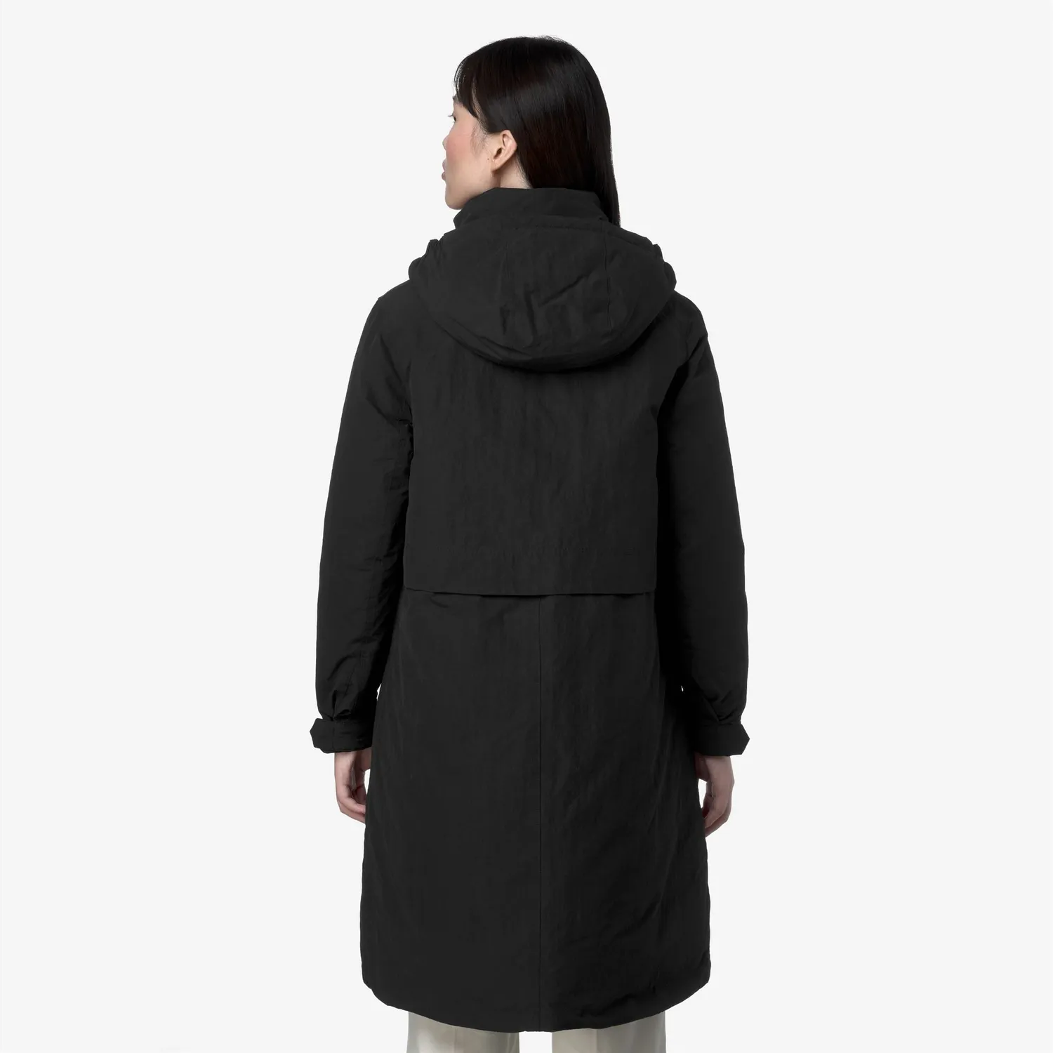 K-Way Kalisha K41462W palton lung negru PrimaLoft
