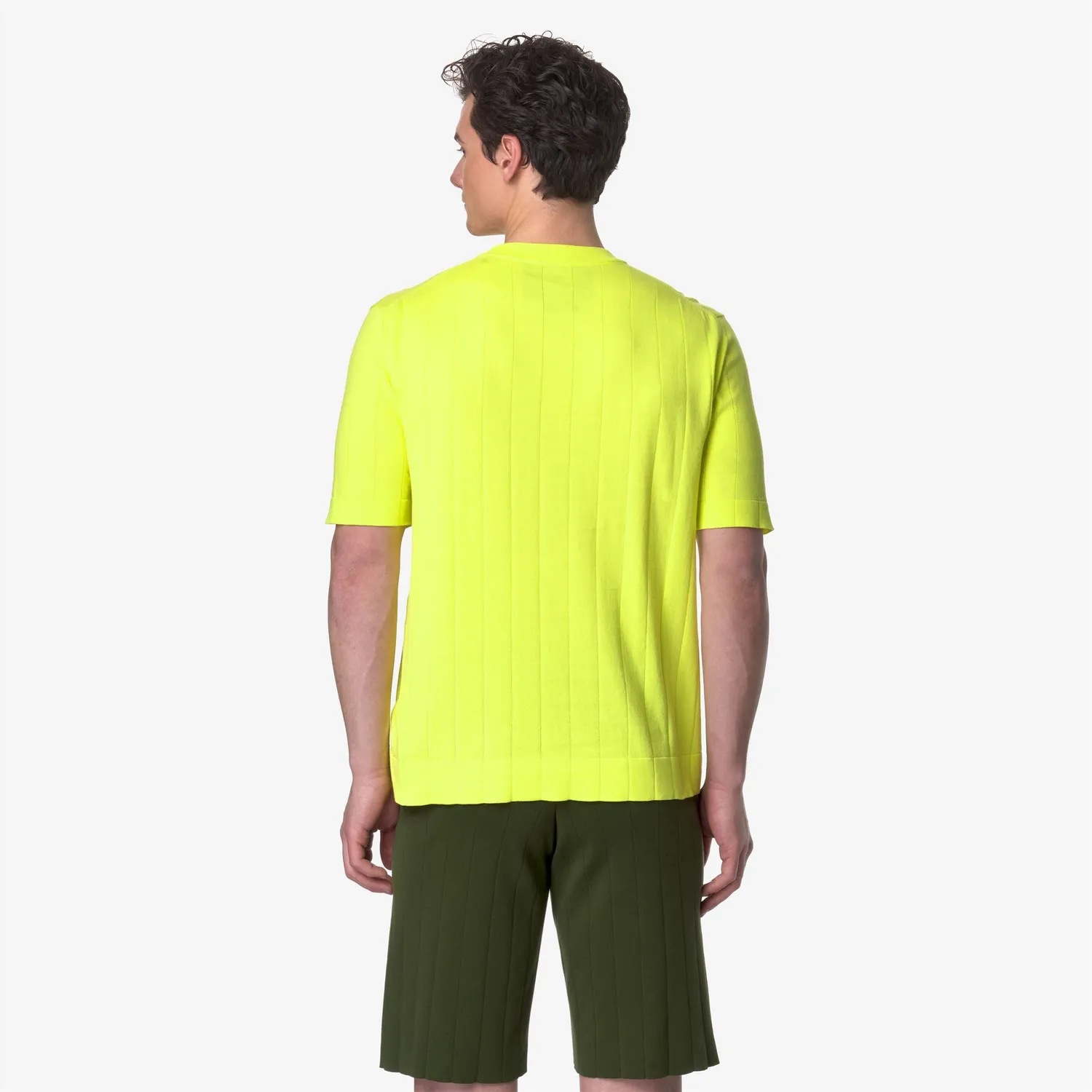 K-Way Combel Knitted pulover unisex galben bumbac