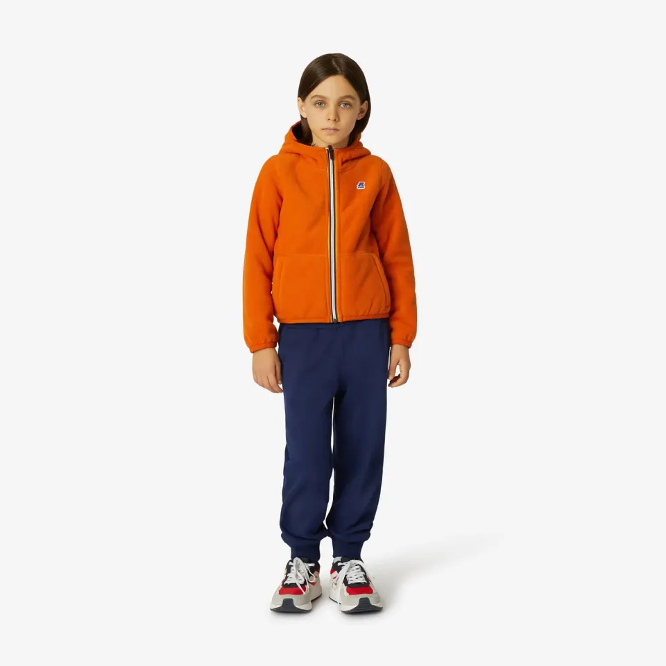K-Way Jacques Polar Double polar băieți portocaliu reversibil