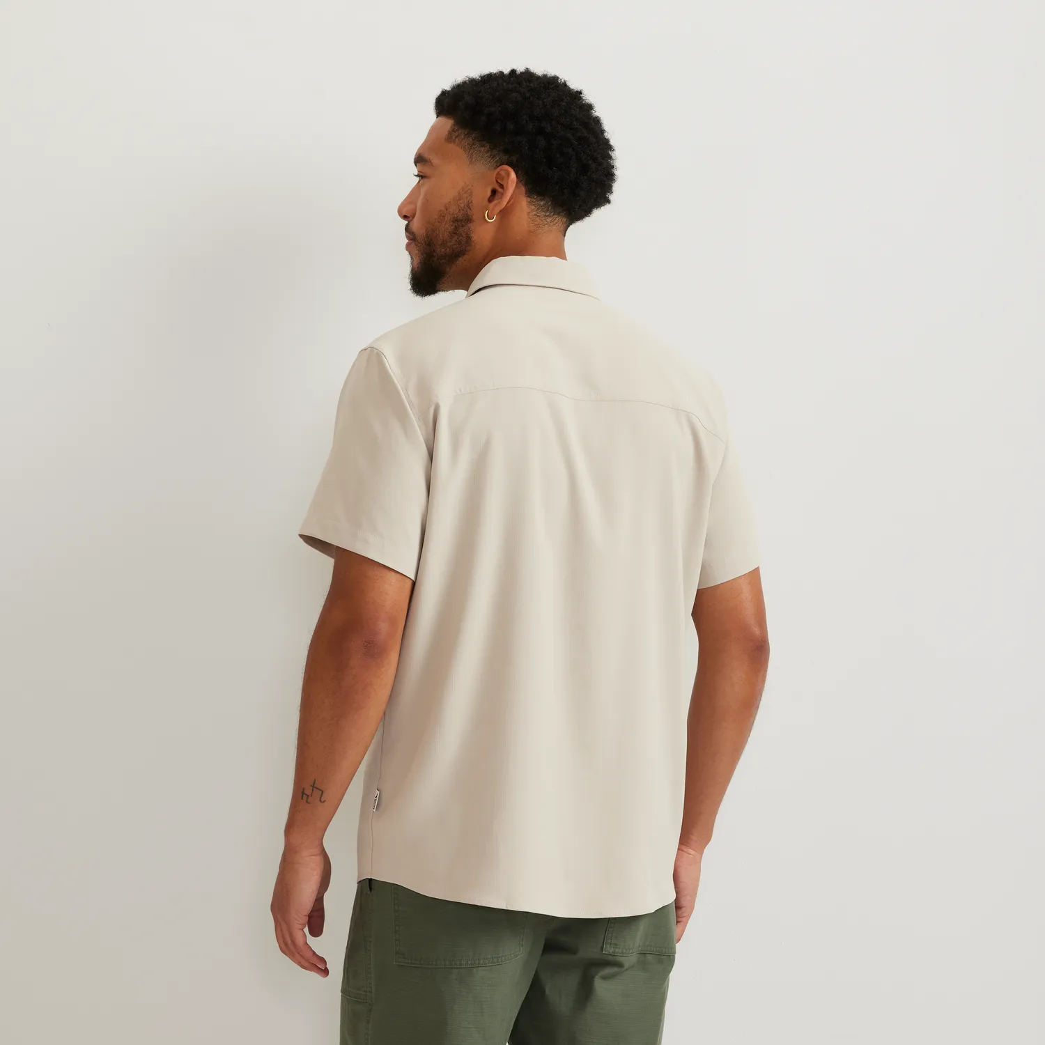 Eddie Bauer Destination Shirt-Solid camasa barbati Palm respirabila