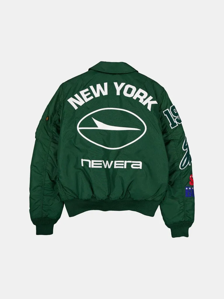 Alpha Industries MA-1 New York Jets geaca bomber verde