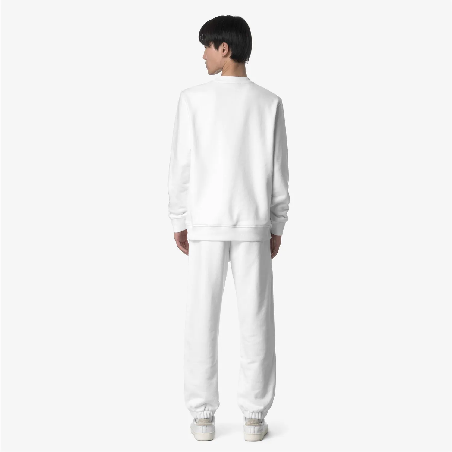 K-Way Mickyel French Terry pantaloni barbati alb bumbac