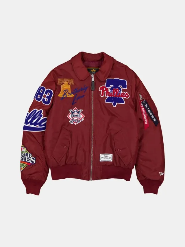 Alpha Industries MA-1 Phillies geaca bomber rosu cardinal