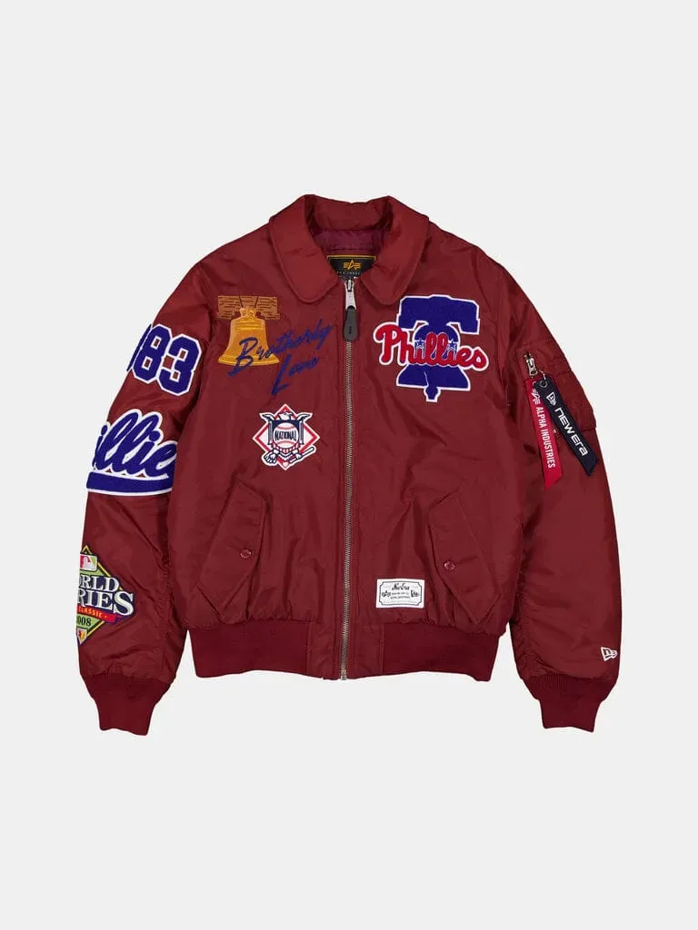Alpha Industries MA-1 Phillies geaca bomber rosu cardinal