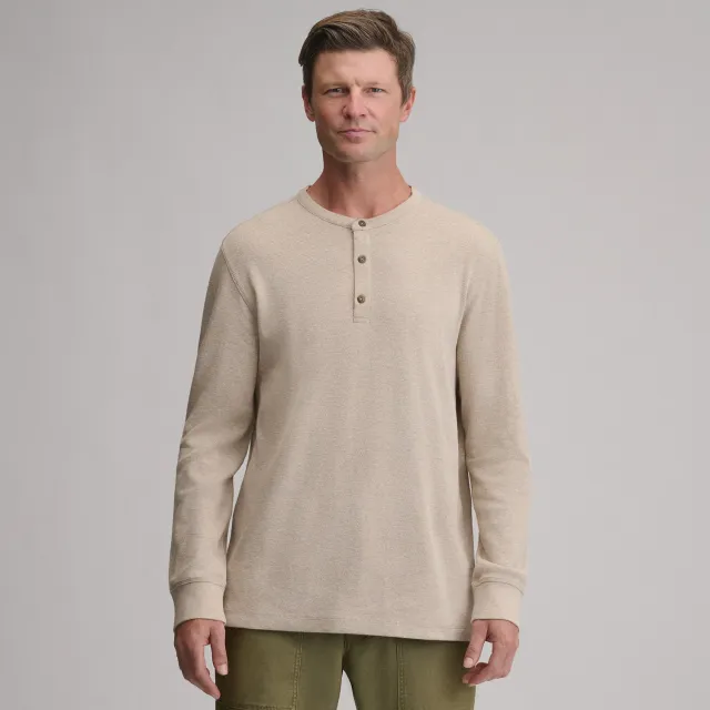 Eddie Bauer Birds Eye Henley Termic Barbati Gri