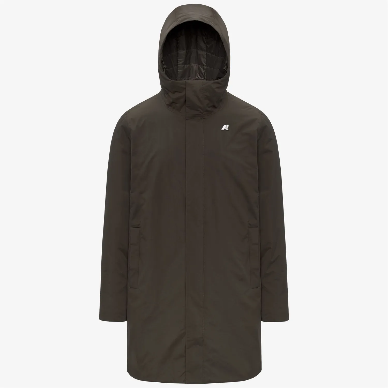 K-Way Klassic Thomas Warm Ottoman geaca lunga negru-masliniu