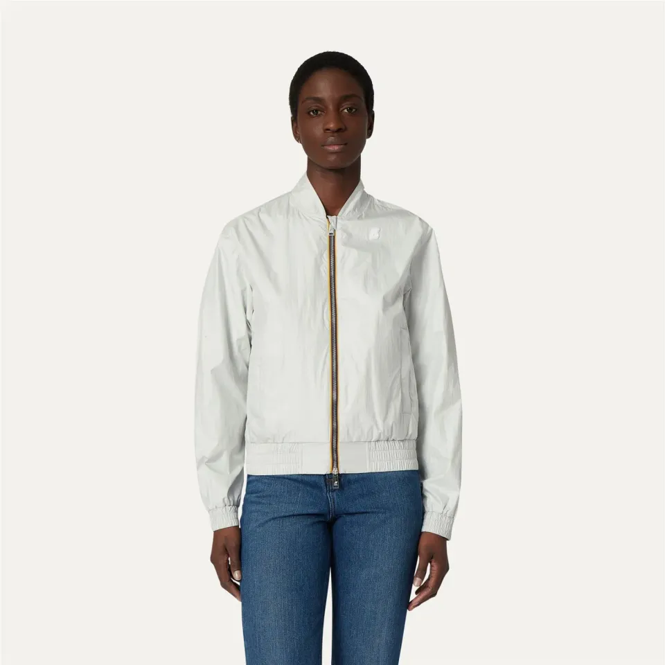 K-Way Amaurette Iridescent geaca femei alba scurta