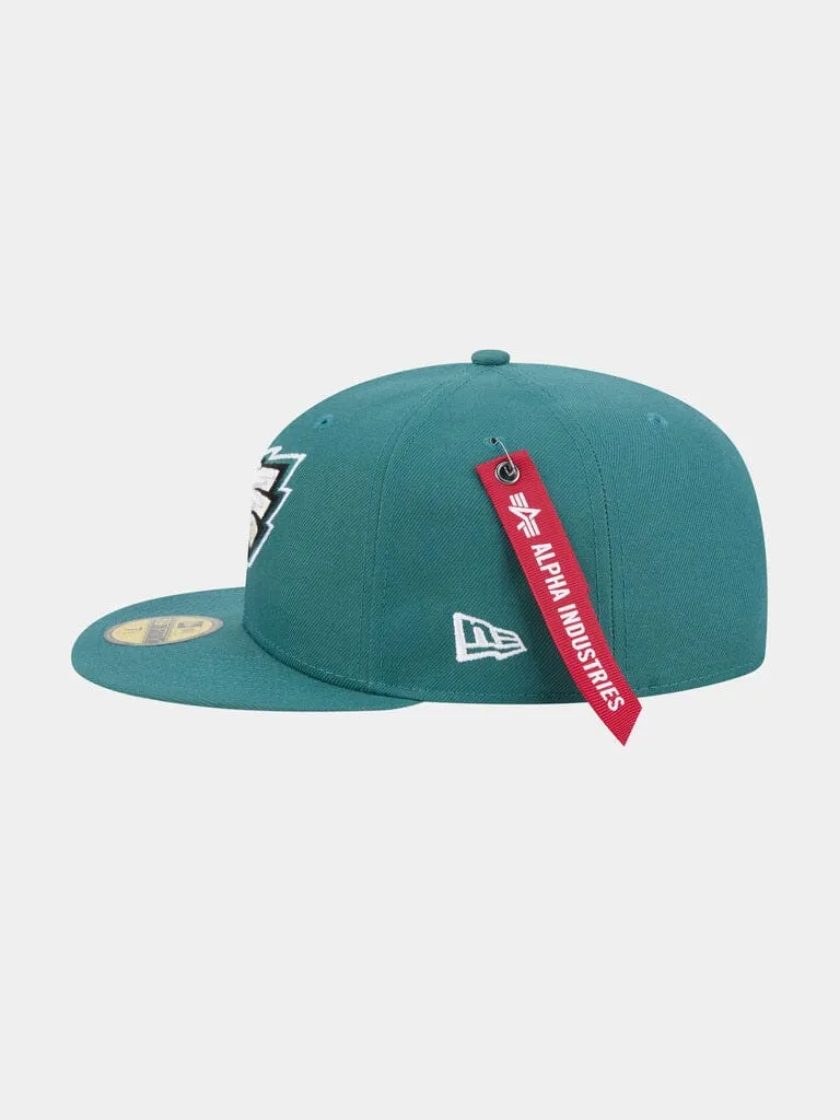 Alpha Industries 59Fifty Philadelphia Eagles sapca teal