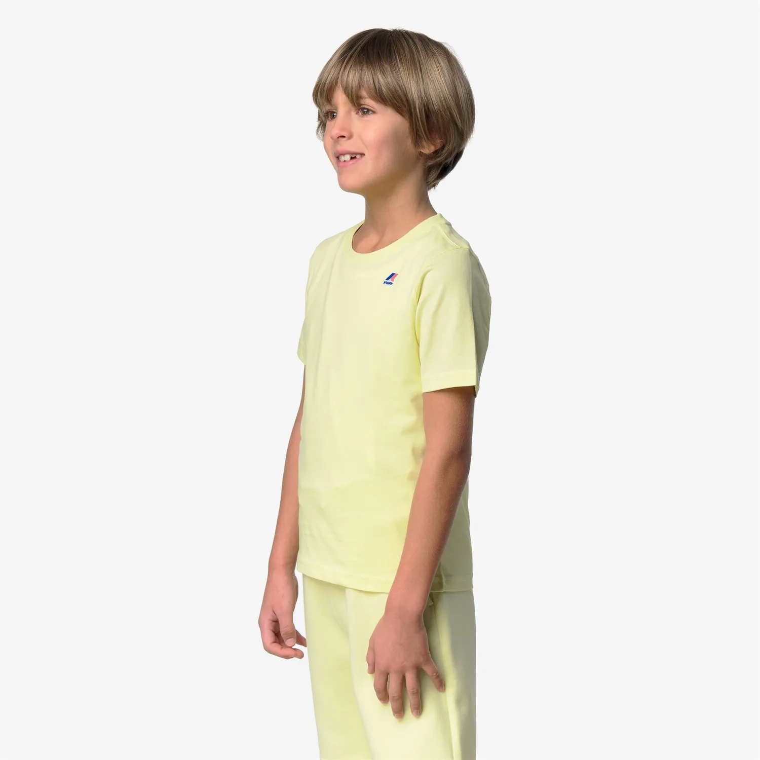K-Way Leonide tricou copii Yellow Lime bumbac pliabil