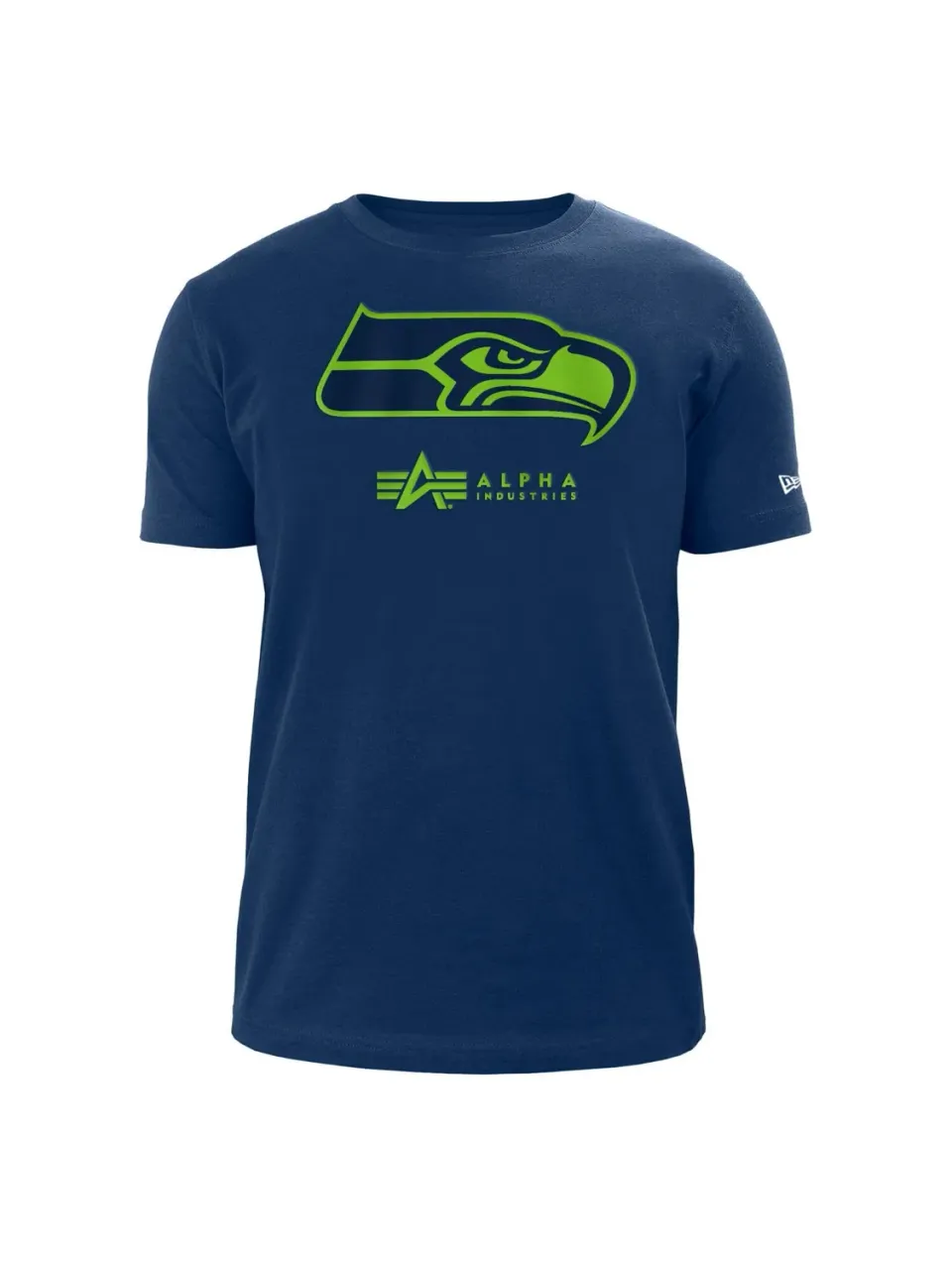 Alpha Industries Seahawks tricou albastru bumbac
