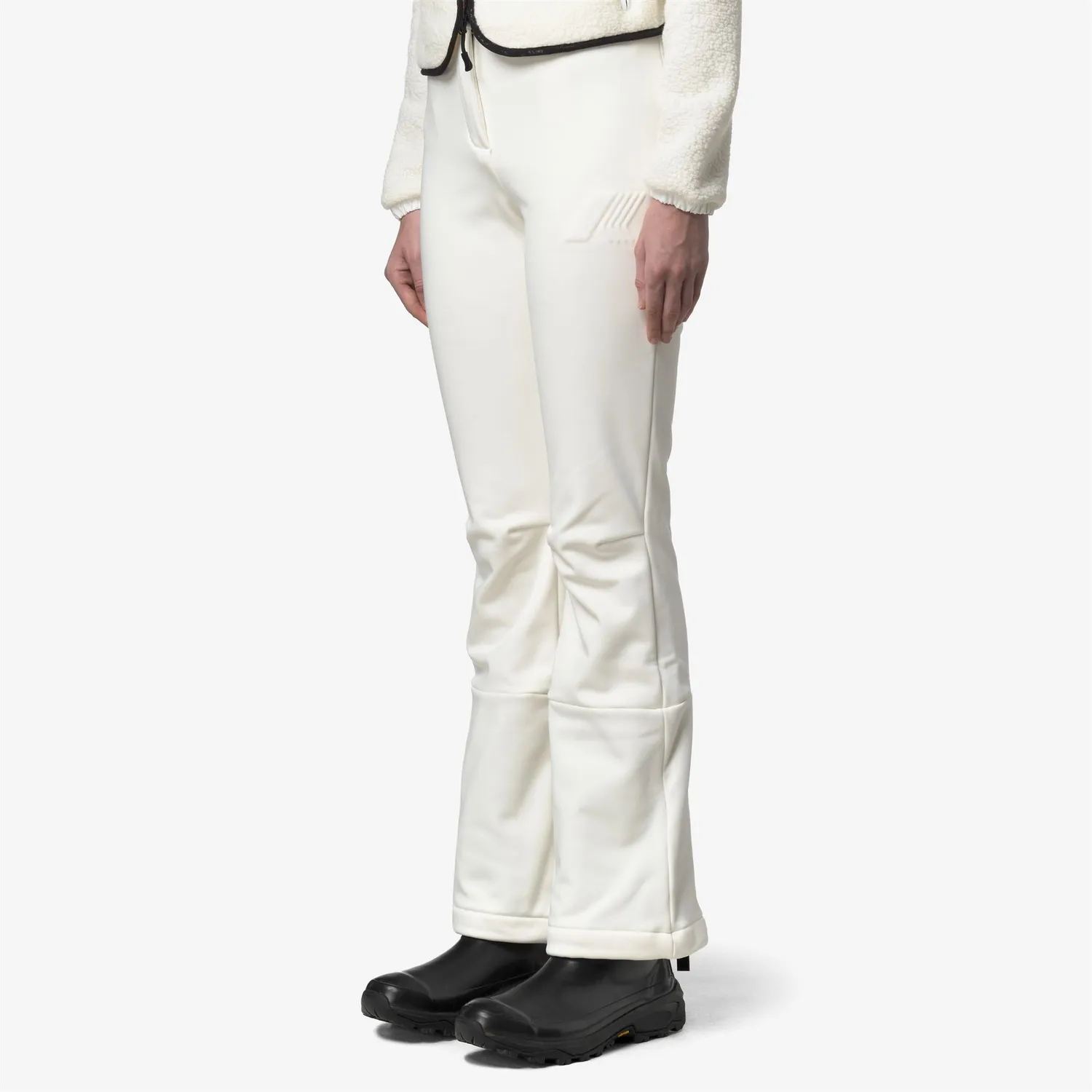 K-Way Escreins Softshell pantaloni schi damă albi căptușiți