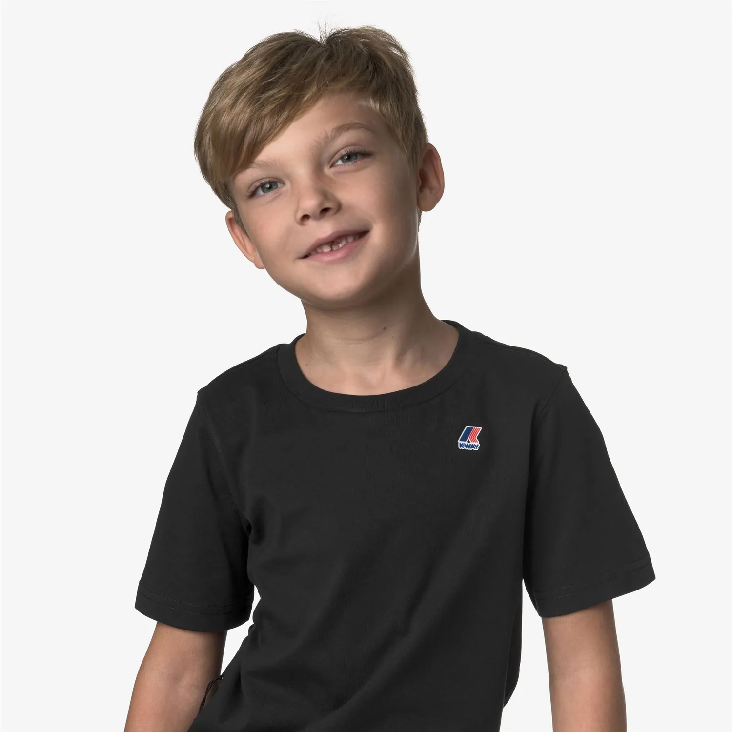 K-Way P. Leonide tricou copii negru bumbac