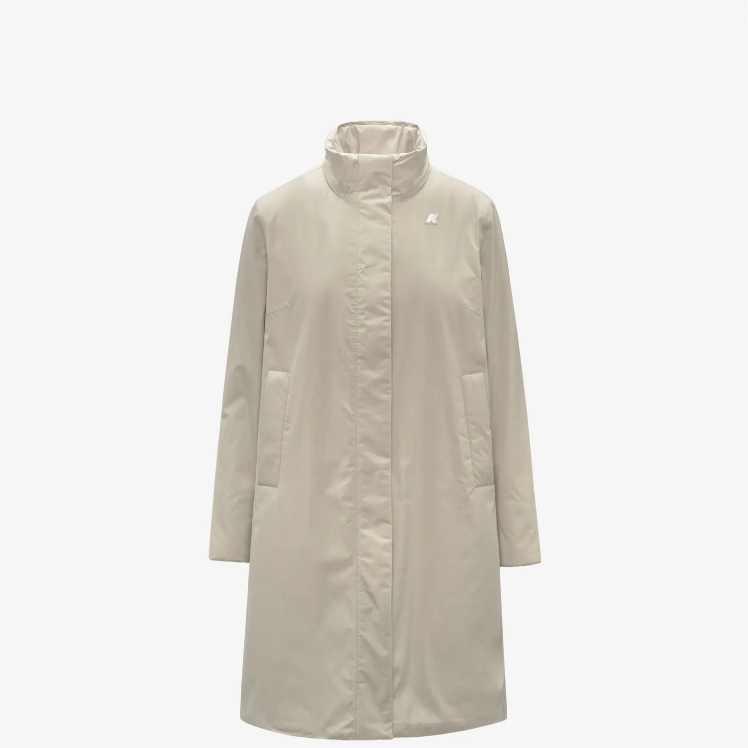 K-Way Sonja Soft Touch palton dama bej lung Primaloft