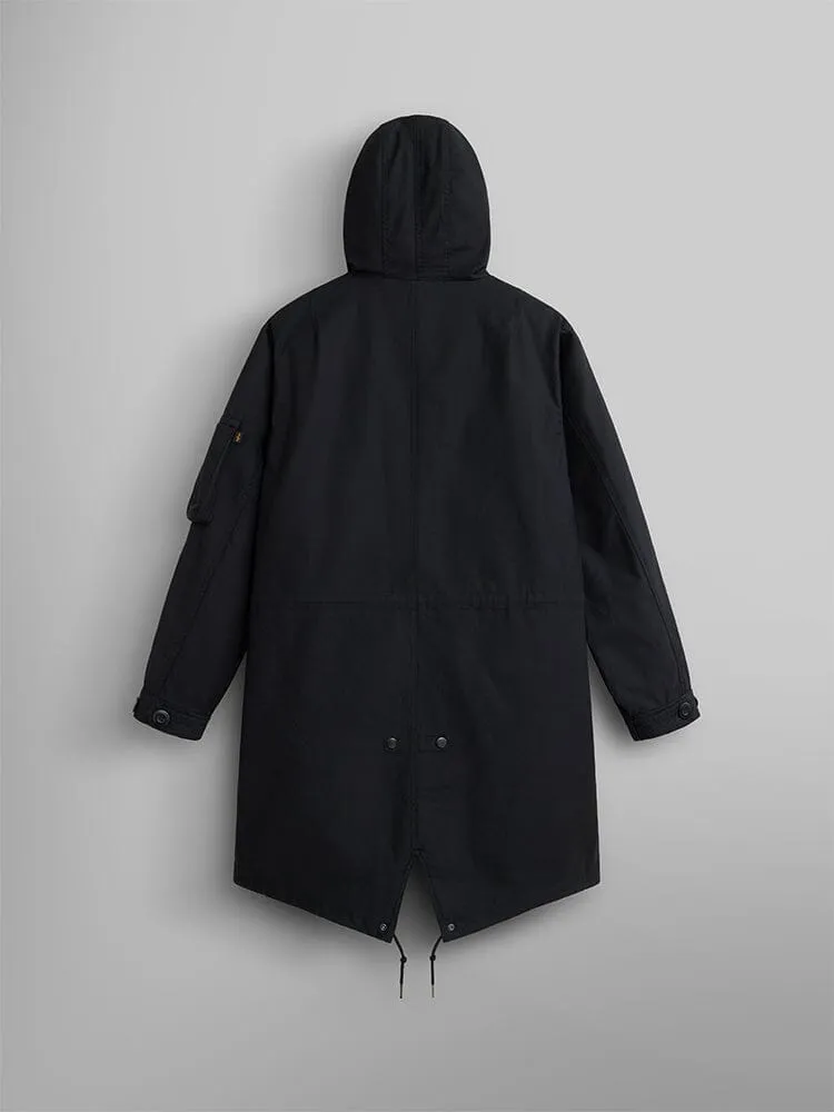 Alpha Industries M-59 Fishtail parka neagra calduroasa