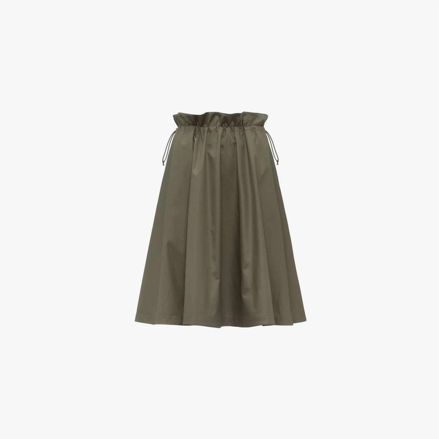 K-Way Gaelal Shiny Cotton fustă damă verde satinată