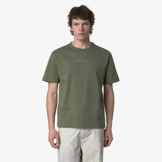 K-Way Fantome tricou barbati verde bumbac greu