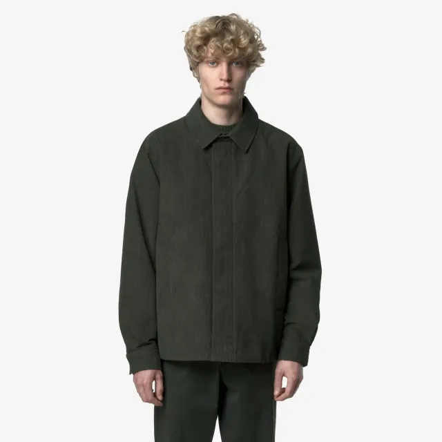 K-Way Shary Corduroy geaca barbati verde calduroasa