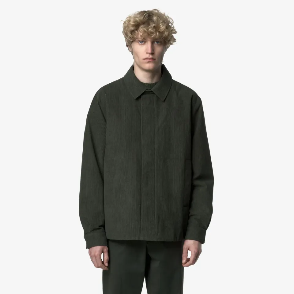 K-Way Shary Corduroy geaca barbati verde calduroasa