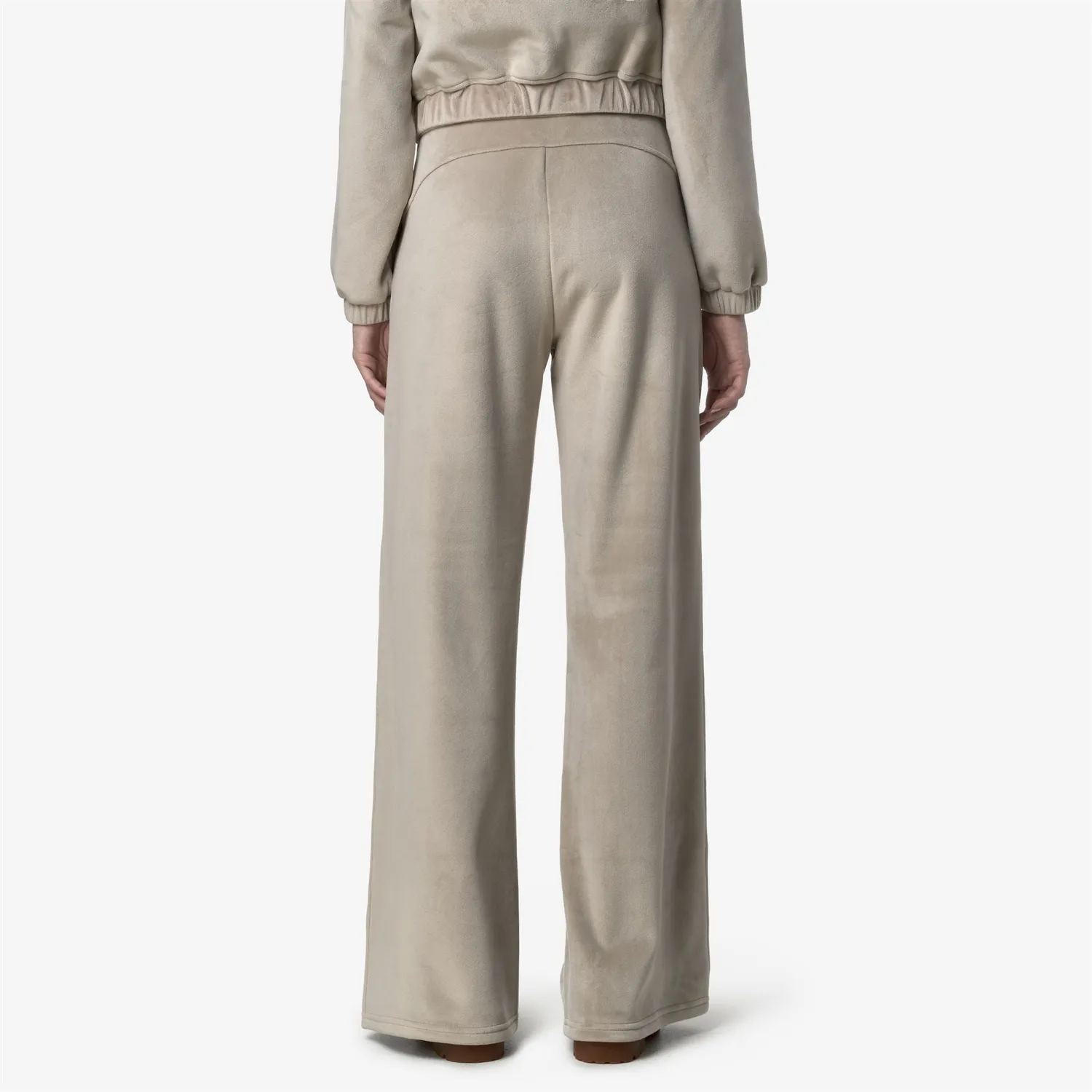 K-Way Jenny Velour Polar pantaloni dama bej caldurosi