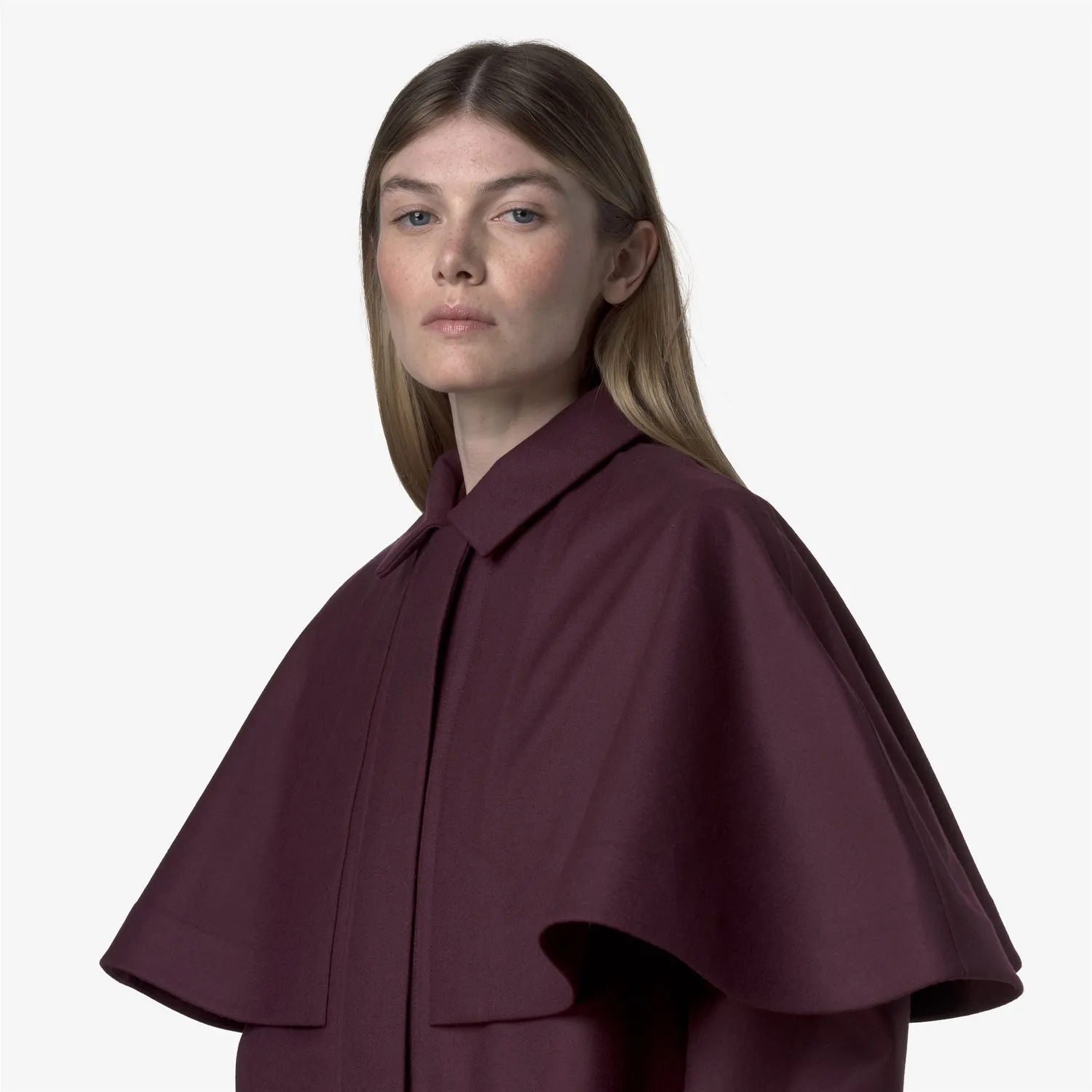 K-Way Bless Tech Wool 3L palton dama rosu lana
