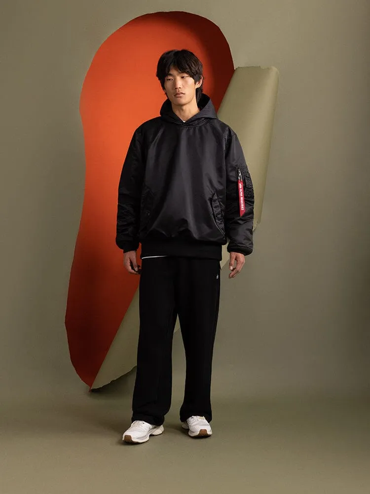 Alpha Industries Pull-Over MA-1 hanorac negru cu gluga