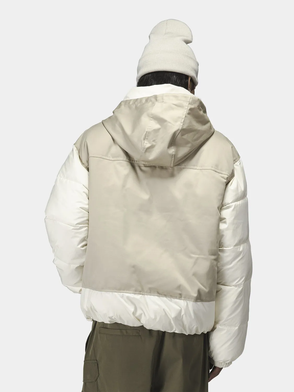 Alpha Industries Swedish Army parka Dune White nailon
