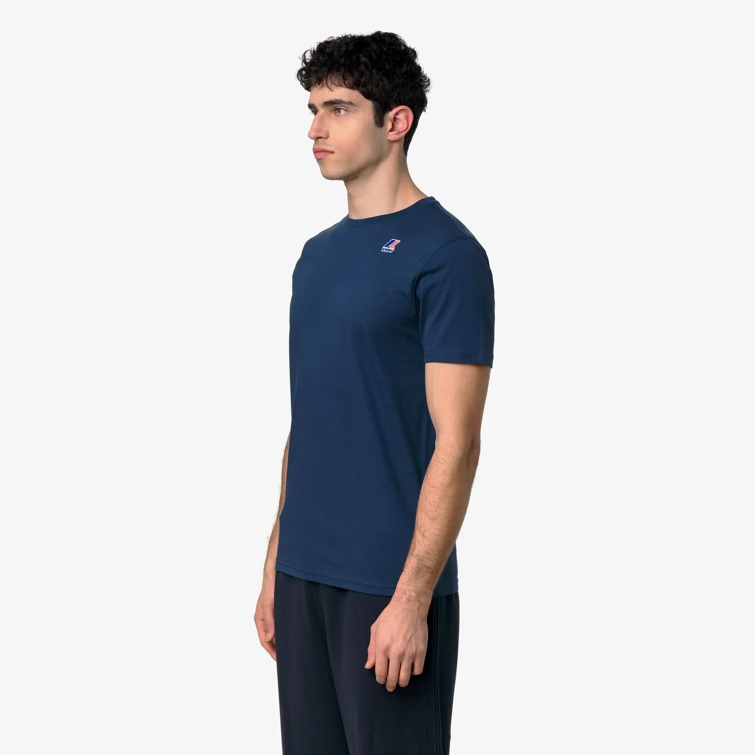 K-Way Leonide tricou unisex Blue Insignia bumbac pliabil