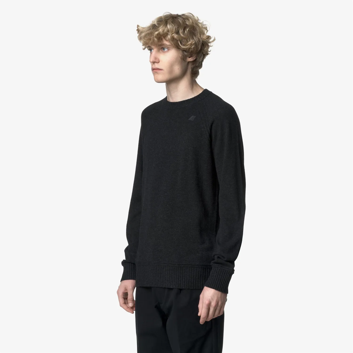 K-Way Sebas Wool Cashmere pulover carbon mel regular